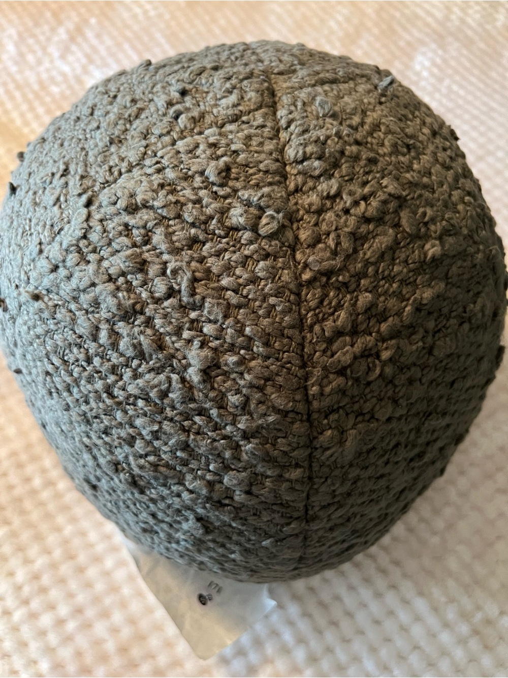Threshold Modern Round Green Textured Pillow